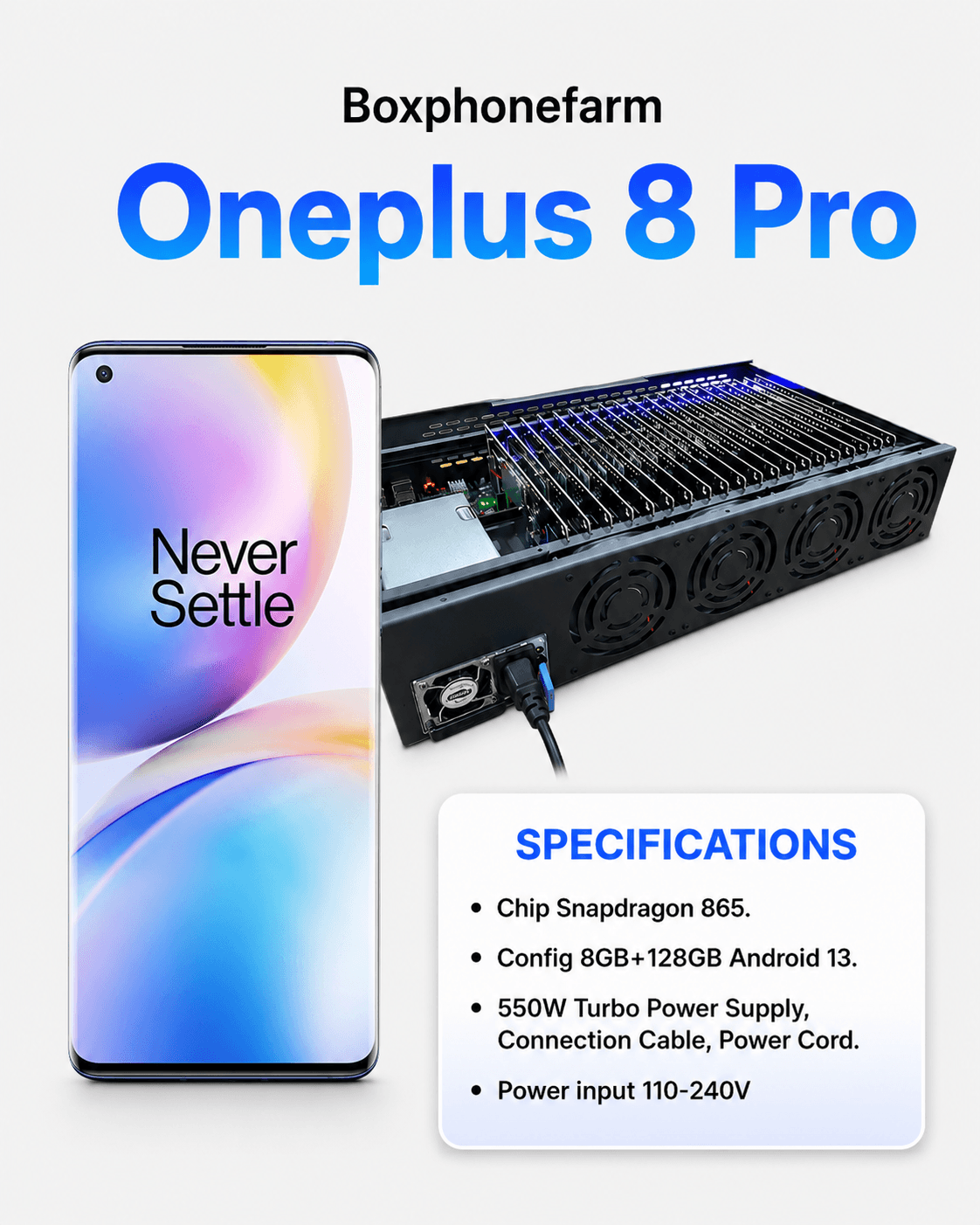 OnePlus 8 Pro — 8GB+128GB — USB · LAN · OTG