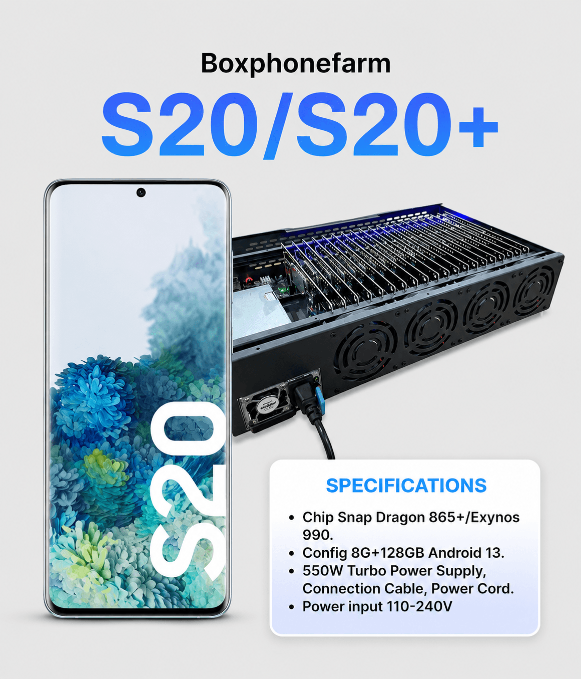 Samsung S20 — 8GB+128GB — USB · LAN · OTG