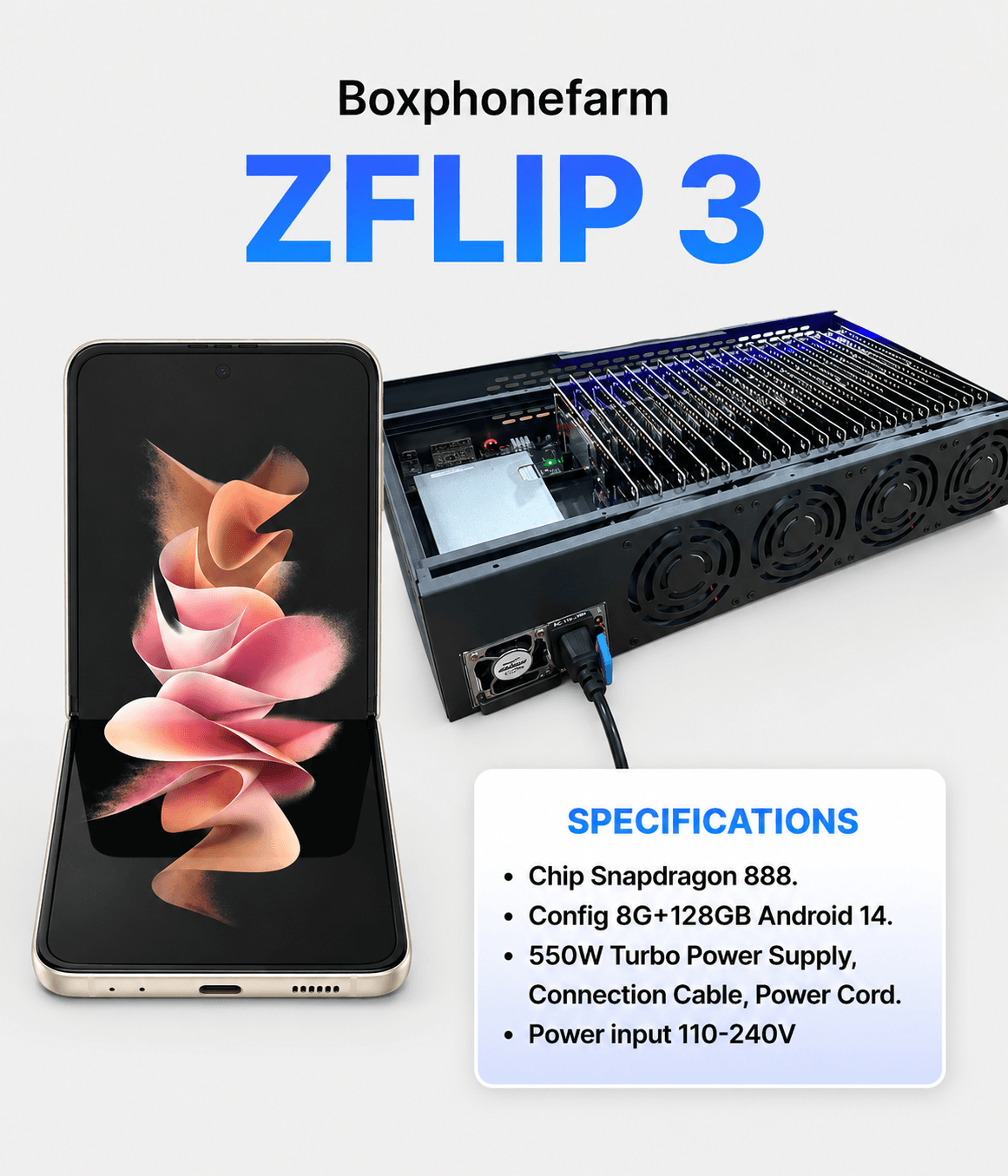 Samsung Z Flip3 — 8GB+128GB — USB · LAN · OTG