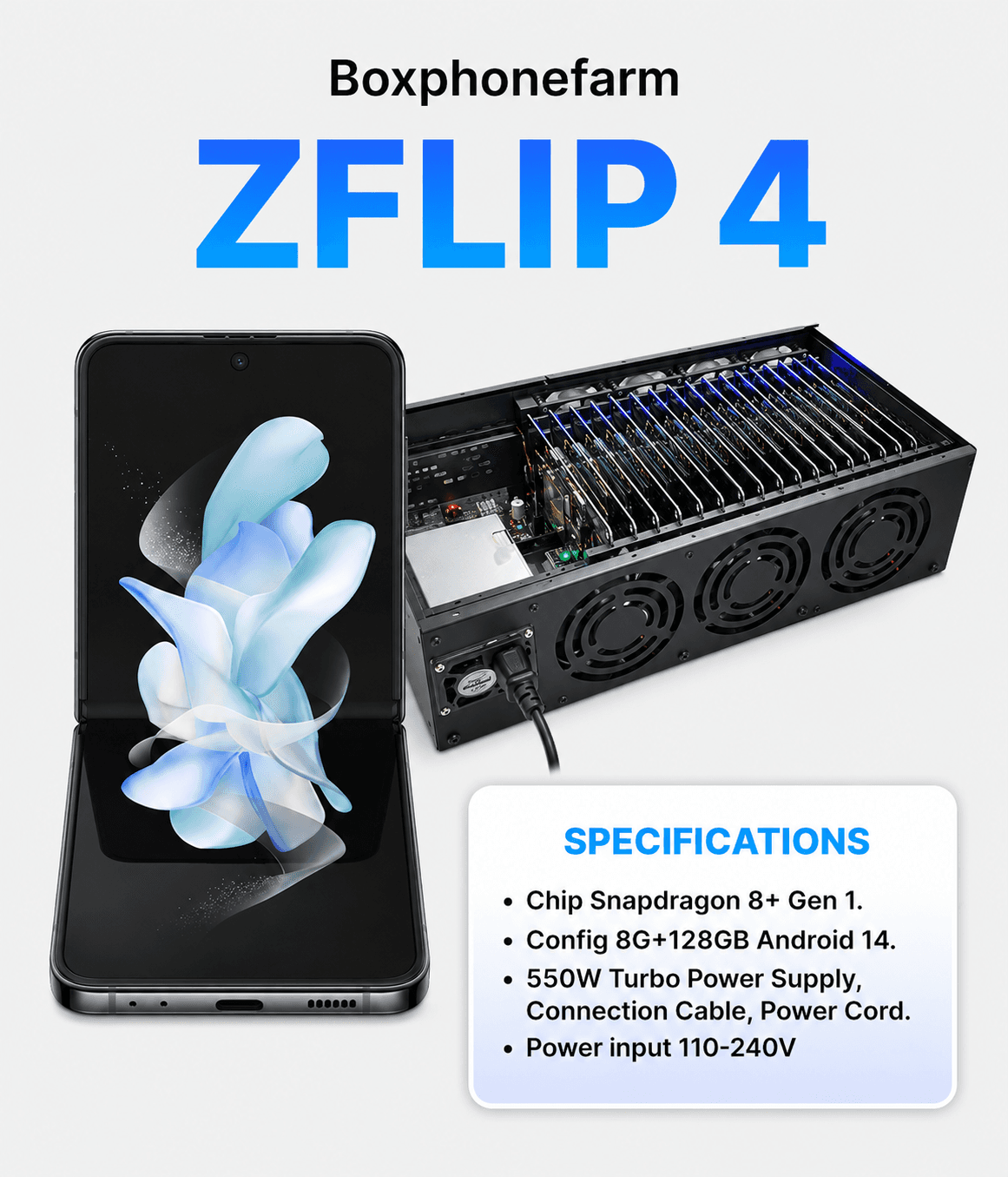 Samsung Z Flip4 — 8GB+128GB — USB · LAN · OTG